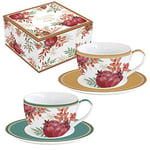 Easy Life COFFRET 2 TASSES A CAFE 11CL EN PORCELAINE AUTUMN SYMPHONY