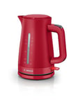 Bosch MyMoment TWK3M124 - Bouilloire électrique - grande ouverture - triple sécurité - filtre anti-calcaire - capacité 1,7 L - plastique de haute qualité - Couleur : Rouge