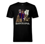 T-Shirt Homme Col Rond Barcelona Collage Ville Carte Postale Fc Barcelone