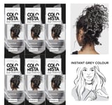 6 x Loreal Colorista Hair Makeup Silver Grey Temporary Hair Colour 30ml