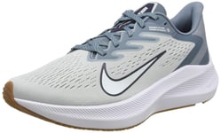 Nike Zoom Winflo 7, Men's Running Shoe, Photon Dust/White-Obsidian-Ozone Blue, 10 UK (45 EU)