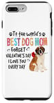 iPhone 7 Plus/8 Plus St Bernard Best Dog Mom Valentines Day Funny Dogs Lovers Case