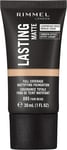 Rimmel Lasting Matte Full Coverage Light-Weight Foundation 30Ml, 085 Fair Beige