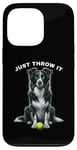 Coque pour iPhone 13 Pro Just Throw It Working Border Collie Herding Ball pour chien