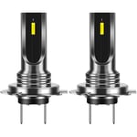 2 PièCes SéRies Voiture H7 Ampoule LED Phare Lampe Blanc 6000K 80W CSP Puce 6SMD Moto Antibrouillard 1860 16000LM LumièRe Courante