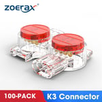 connecteur K1 K2 K3,connecteur d'épissure de fil RJ45 RJ11,câblage de câble téléphonique Ethernet,Terminal de câble réseau UY2,100 pièces - Type [K3]-100PCS