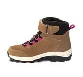 Jack Wolfskin Mixte Enfant VOJO LT TEXAPORE MID K Chaussure de Trail, Marron / Rose, 30 EU