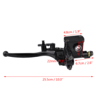 7/8\" 22mm Främre Vänster Broms Koppling Huvudcylinder Spak Pump för 50cc 110cc 150cc Fyrhjuling ATV"