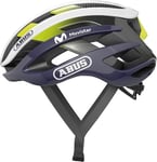 ABUS AirBreaker Casque de vélo de Route - Casque de vélo Haut de Gamme pour Cyclisme Professionnel - pour Adolescents et Adultes - Casque pour Homme et Femme - Blanc/Bleu (Movistar Team 24), Taille S