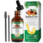 Batana Oil for Hair Growth Dr Sebi, 100% Pure Cold Pressed Essential Batana Oil, Promotes Hair Growth, Nourishes Scalp, Prevents Hair Loss & Breakag