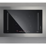 Table de cuisson à induction avec hotte intégré - diamond bridge noir cm. 83 - noir