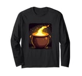 Funny Cauldron for Witches and Cooks Long Sleeve T-Shirt