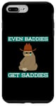 Coque pour iPhone 7 Plus/8 Plus Even Baddies Get Saddies Funny Sloth Cowboy Blague