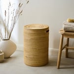 Small Rattan Laundry Basket with Lid