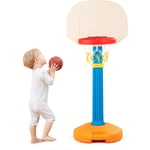 Goplus - Panier de Basketball Portable pour Enfant, Mini Basket-Ball Reglable en Hauteur 120-160 cm, Convient a l'Interieur ou l'Exterieur, pour