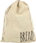 Immaculate Textiles Reusable Linen Bread Storage Bag with Plastic Lining : Fresh