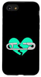 Coque pour iPhone SE (2020) / 7 / 8 Bleu sarcelle Aqua Healing In Progress Teal Aqua Graphic