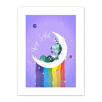 Wee Blue Coo Unicorn Sleep Tight Canvas Wall Art Print