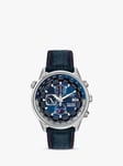 Citizen CA0081-01L Men's Red Arrows Engineers Eco-Drive Leather Strap Watch, Blue