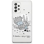 ERT GROUP mobile phone case for Samsung A52 5G / A52 LTE 4G / A52S 5G original and officially Licensed Disney pattern Winnie the Pooh and friends 008, partially transparent