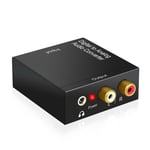 Convertisseur Audio Numérique Analogique Toslink Rca Câble Optique Jack Coax 5.1