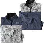 ATLAS FOR MEN - Lot de 2 Sweats Molleton Outdoor - XL