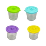 4PCS Ice Cream Pints with Lids for Ninja NC299AMZ & NC300S Series5282