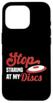 Coque pour iPhone 16 Pro Ultimate Frisbee Stop Staring Disques