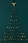 Christmas Tree Wall Light 6ft String With LED Star Decoration 180 x 120 cm 8536