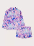 Monsoon Kids' Tie Dye UPF50 Top and Shorts Swim Set