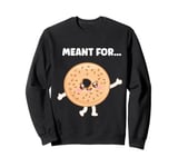 Bagel And Cheese Cream Matching Couple Outfits Sweatshirt