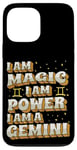 Coque pour iPhone 13 Pro Max Magique Gemini Power Zodiac Girl Horoscope Anniversaire