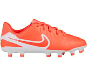 Tiempo Legend 10 Academy FG/MG JR fotbollsskor  Dam HOT LAVA/WHITE 2