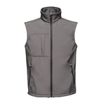 Regatta Gilet Softshell sans manches Homme imperméable, respirant E Coupe-Vent Octagon II Bodywarmers Homme Seal Grey(Black) FR: M (Taille Fabricant: M)