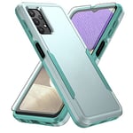 Asuwish Phone Case for Samsung Galaxy A32 5G 2021 6.5 inch with Screen Protector Cover and Slim Full Body Protective Cell Accessories Gaxaly M32 G5 Galaxies A 32 32A S32 SM-A326U A326U Women Men Green