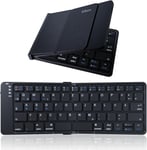 Clavier Pliable Avec Pavé Numérique-Canal De Connexion Rechargeable Pour Ios, Android, Windows, Qwertz