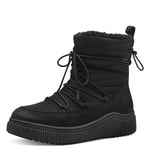 Tamaris Bottes de Neige rembourrées Confortables pour Femme avec Tex Tendance, Noir, 42 EU