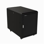 StarTech 15U 19" Server Rack Cabinet  4 Post Adjustable Depth (6-32") Locking Knock Down Network/Computer Equipment Enclosure  Mobile with Glass Door