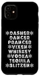 iPhone 11 Dasher Dancer Prancer Vixen Spirits Funny Christmas List Case