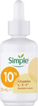 Simple 10% Vitamin C + E + F Booster Serum, C serum 30 ml (Pack of 1)