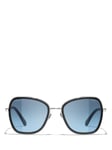 CHANEL Irregular Sunglasses CH4277B Silver/Blue Gradient