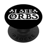 Ghost Hunter | Paranormal Investigator Spirit Hunt UAPs Orbs PopSockets Adhesive PopGrip