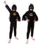 Kid Boy Superhjälte Cosplay Dräkt Fancy Dress Kläder Outfit Set Superman L Batman M Batman M