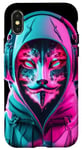 Coque pour iPhone X/XS Anonymous Gamer Internet Hacker Computer Games Freedom