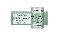 Fever-Tree Refreshingly Light Elderflower Tonic Water 8 x 150ml Pack of 3 Tot...