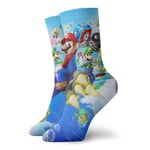 LREFON Chaussettes de Compression Chaussettes Su-per Mario Chaussettes athlétiques Chaussettes Chaudes Unisexes Pure Crew Chaussettes de Sport