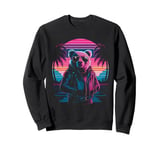 Vaporwave Rizzly Bear Synthwave Retrowave Aesthetic Vibes Sweatshirt