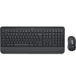 Logitech Signature Keyboard and Mouse Wireless QWERTY with bluetooth Graphite MK650