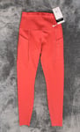 Women’s S Small ~ Nike Go Leggings Firm-Support High-Waisted Full-Length Pockets