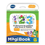 VTech - MagiBook, Livre Éducatif Enfant Niveau 1 Je découvre les Nombres avec Scout et Violette, Pages Illustrées et Interactives, Cadeau Fille et Garçon de 2 Ans à 5 Ans - Contenu en Français